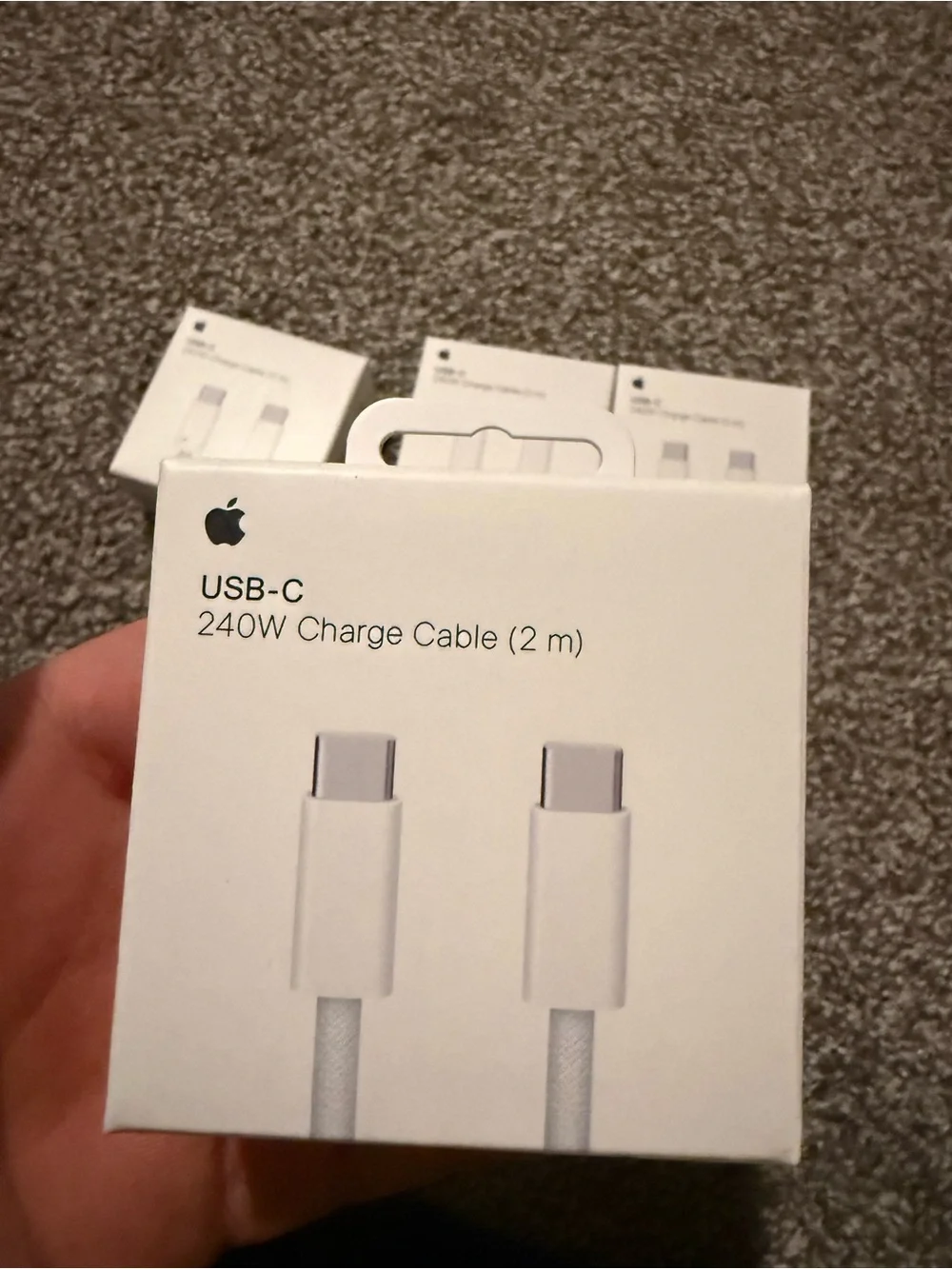 Apple USB-C 240W Charge Cable (2 m) - White Price is for all 6 cable